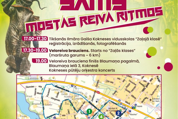 Velo reivs Koknesē